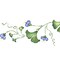 Small Ginkgo Wall Stencil Border | 2039 by Designer Stencils | Floral Stencils | Reusable Art Craft Stencils for Painting on Walls, Canvas, Wood | Reusable Plastic Paint Stencil for Home Makeover | Easy to Use & Clean Art Stencil